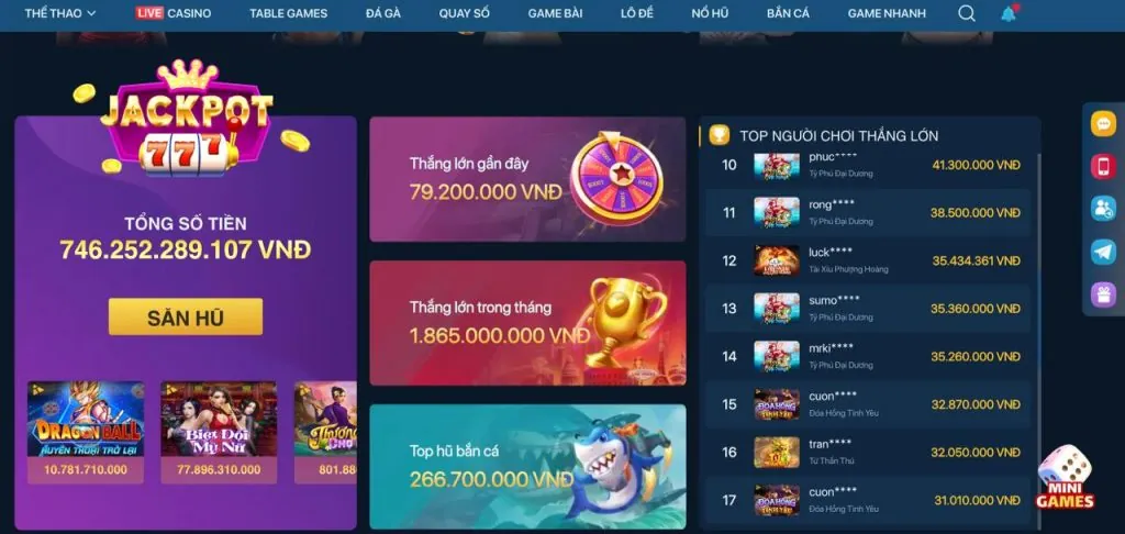 Giao diện thân thiện của vs388